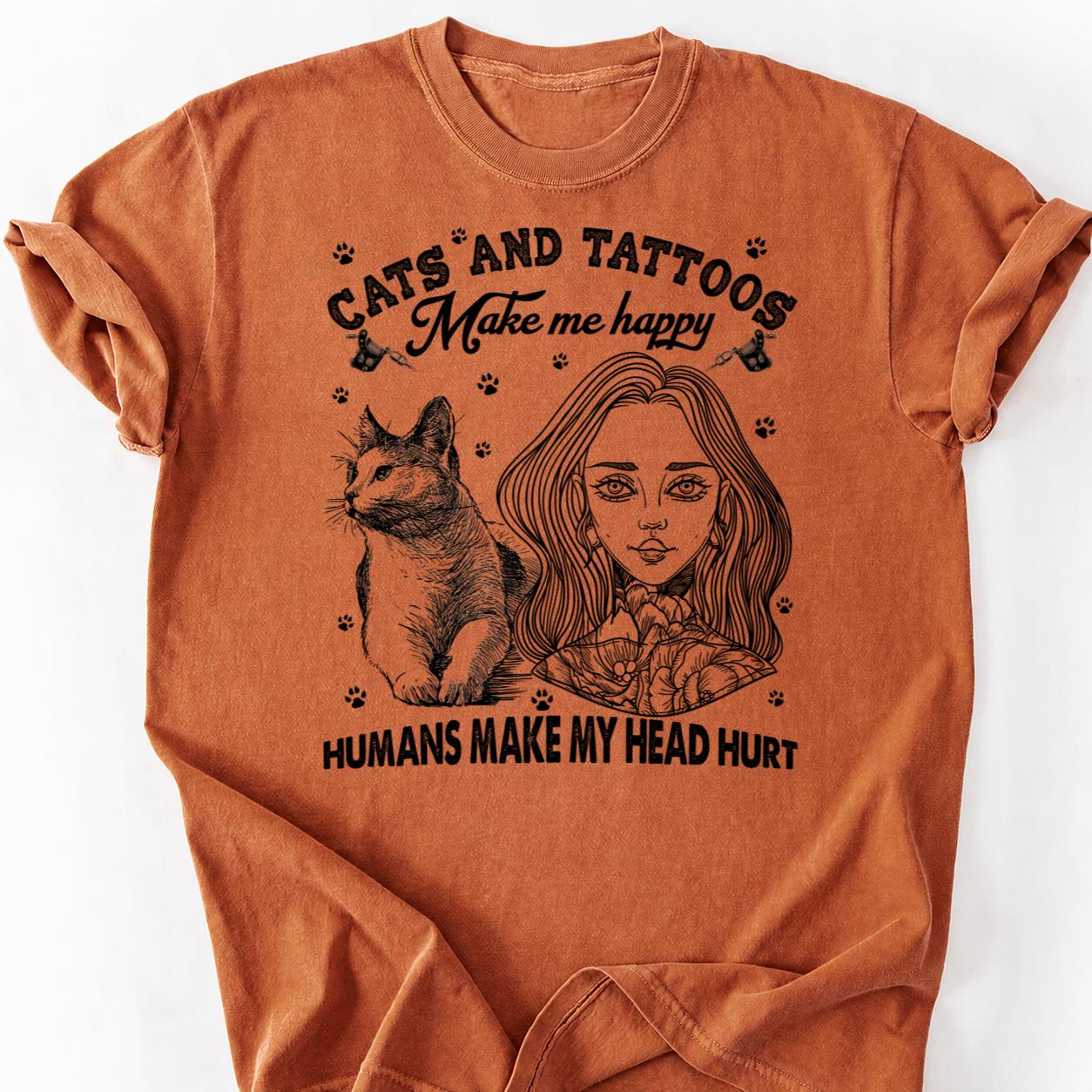 Cat People Are Tattooed Different Tee