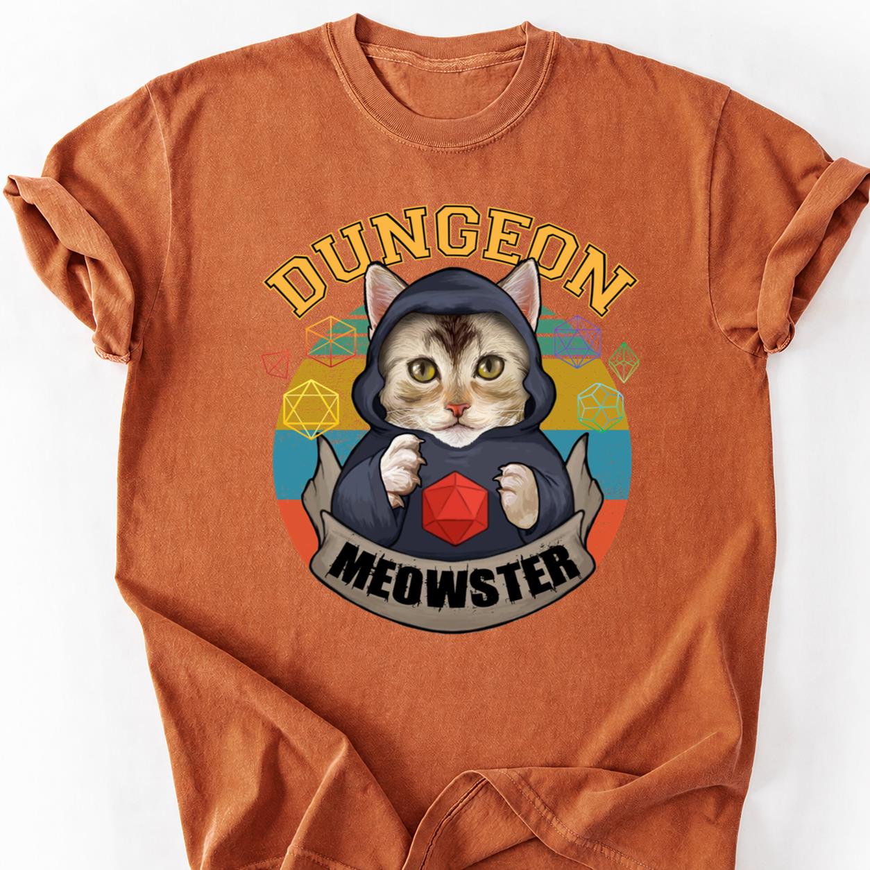 Dungeon Meowster DnD Cat Tee