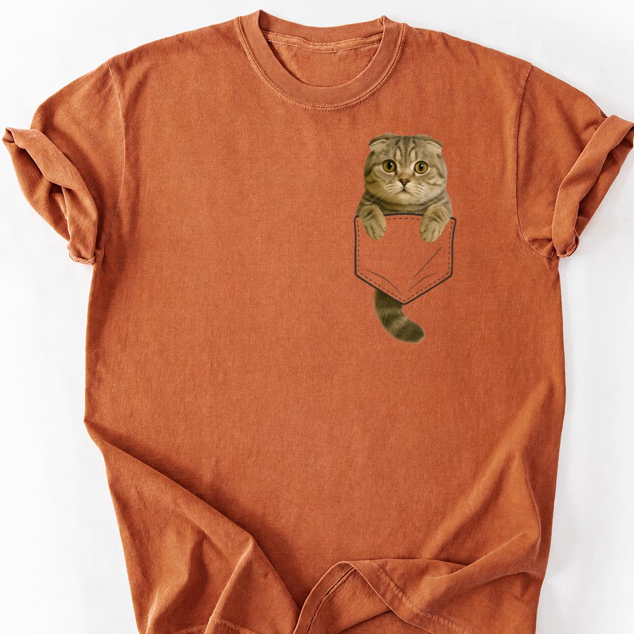 Scottish Fold - I Speak Cat Pocket Shirt
