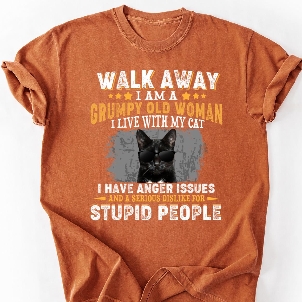 Walk Away I Live With My Cat Tee