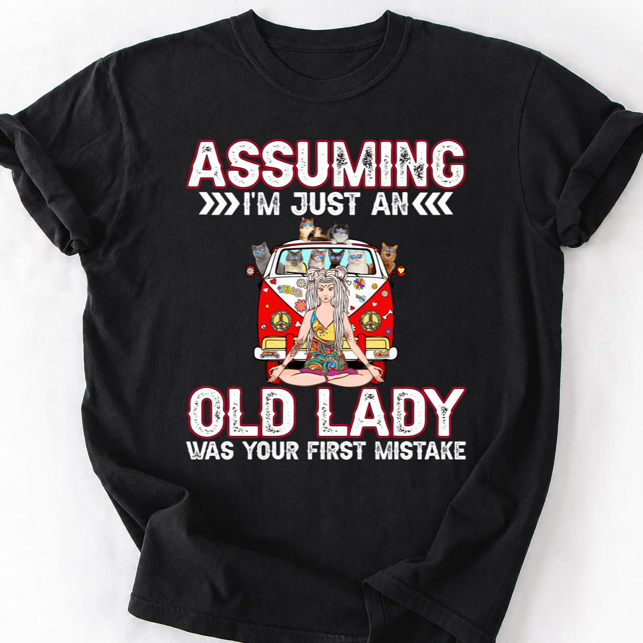 Assuming Im Just An Old Lady Cat Tee