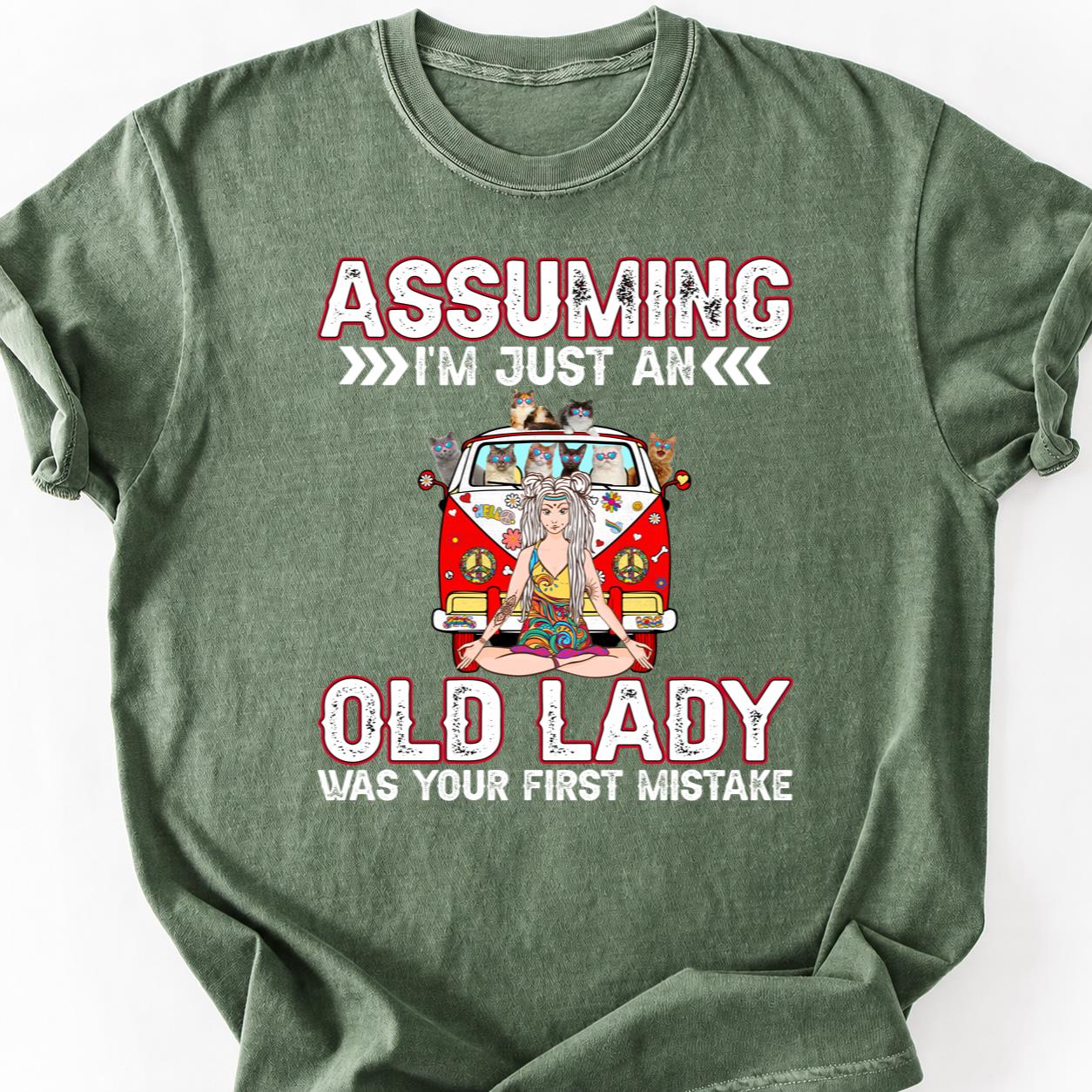 Assuming Im Just An Old Lady Cat Tee