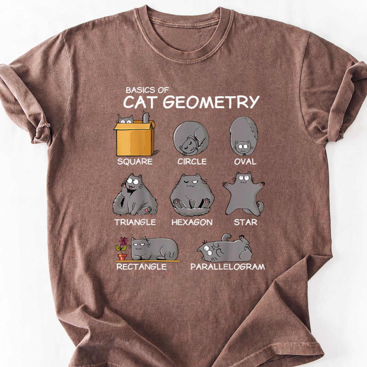 Basics Cat Geometry Shapes Tee
