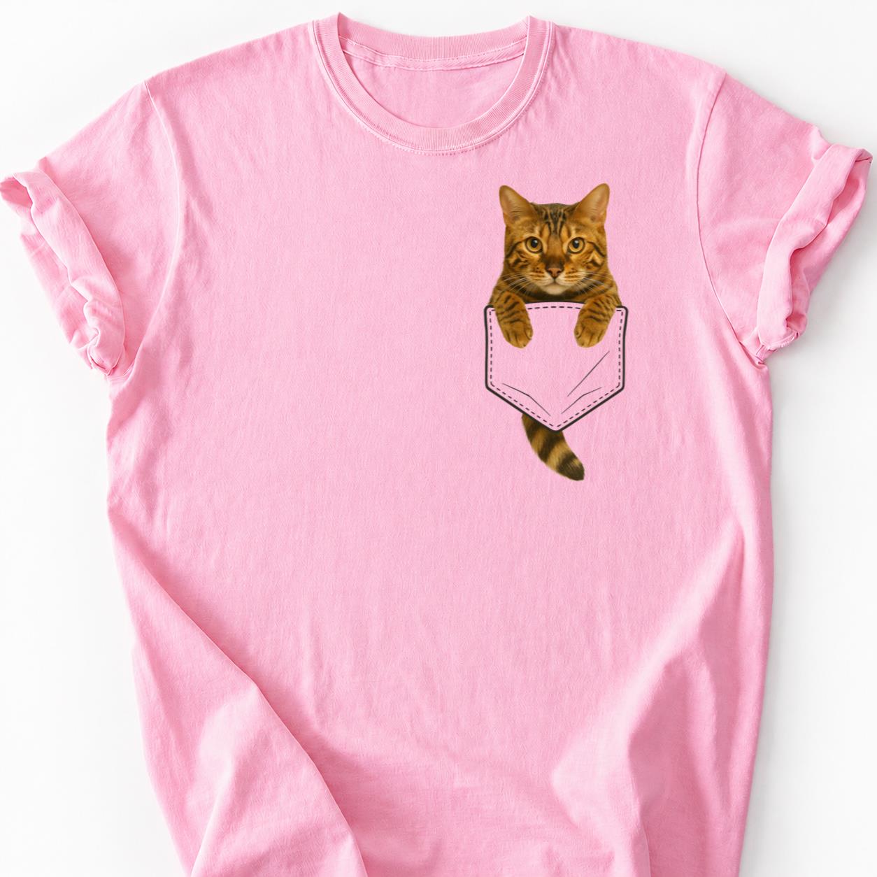 Bengal cat - Professional Cat Napper Pocket Shirt