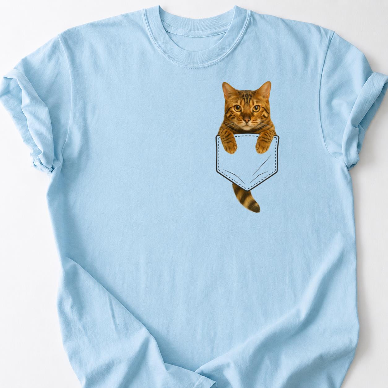 Bengal cat - Professional Cat Napper Pocket Shirt