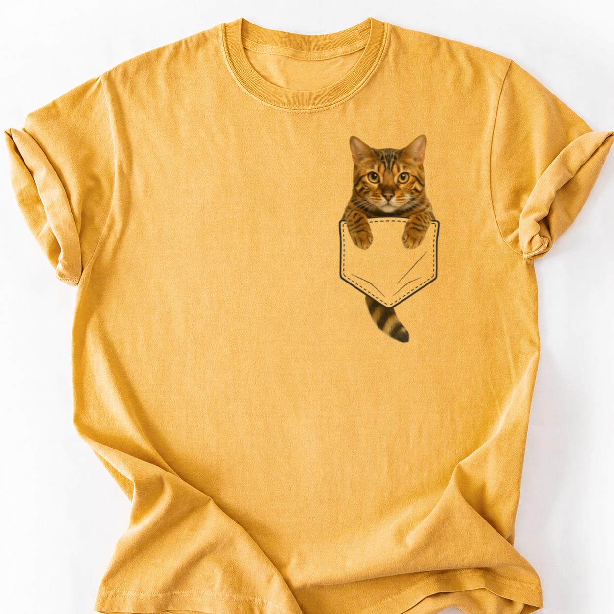 Bengal cat - Professional Cat Napper Pocket Shirt