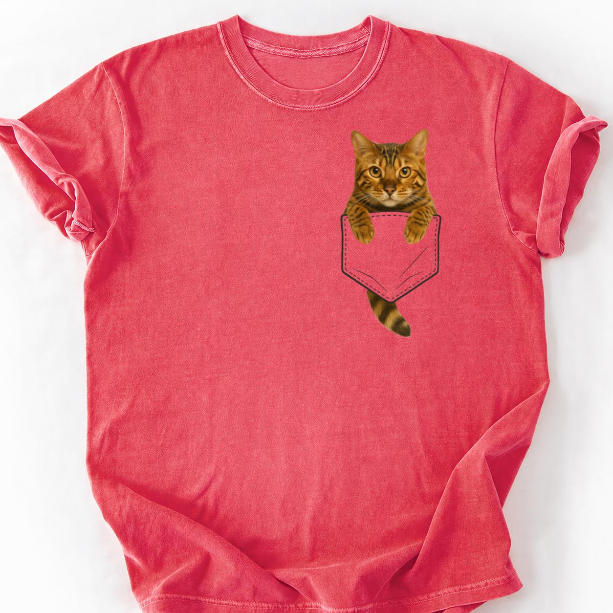 Bengal cat - Professional Cat Napper Pocket Shirt