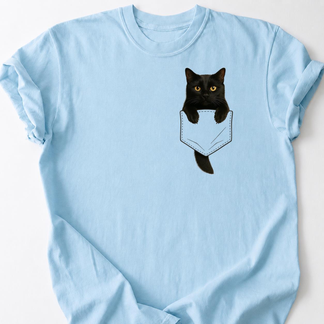 Black Cat - Plot Twist Im The Pet Pocket Shirt
