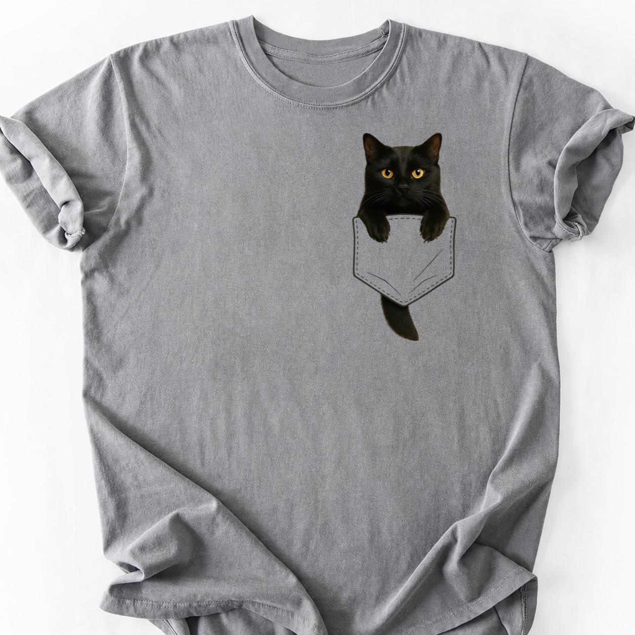 Black Cat - Plot Twist Im The Pet Pocket Shirt