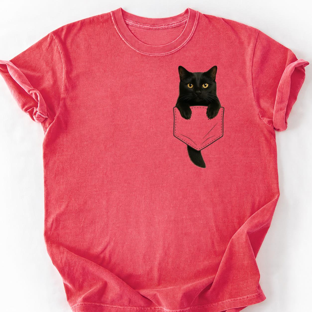Black Cat - Plot Twist Im The Pet Pocket Shirt