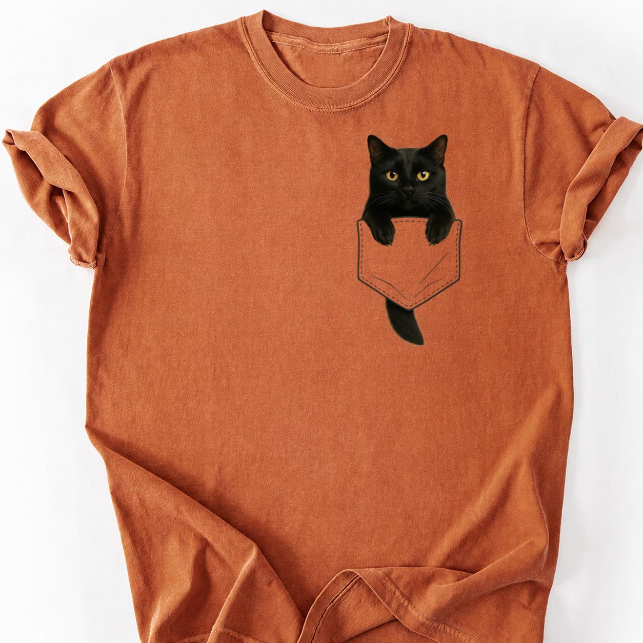 Black Cat - Plot Twist Im The Pet Pocket Shirt