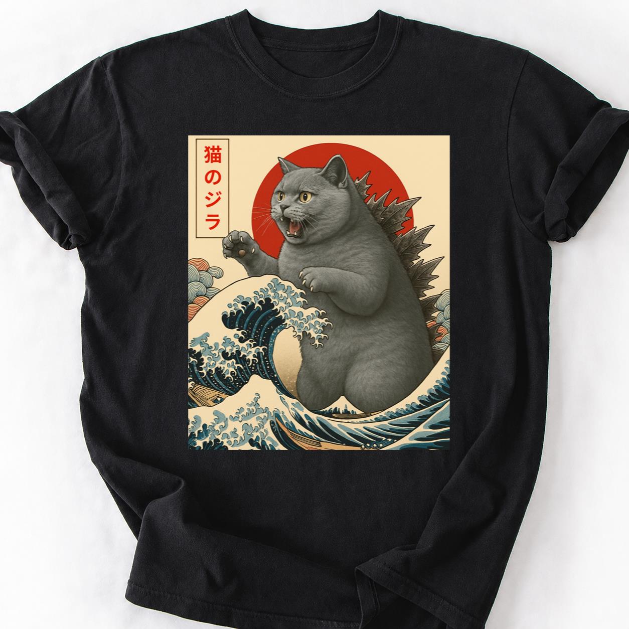 British Shorthair Catzilla Wave Tee