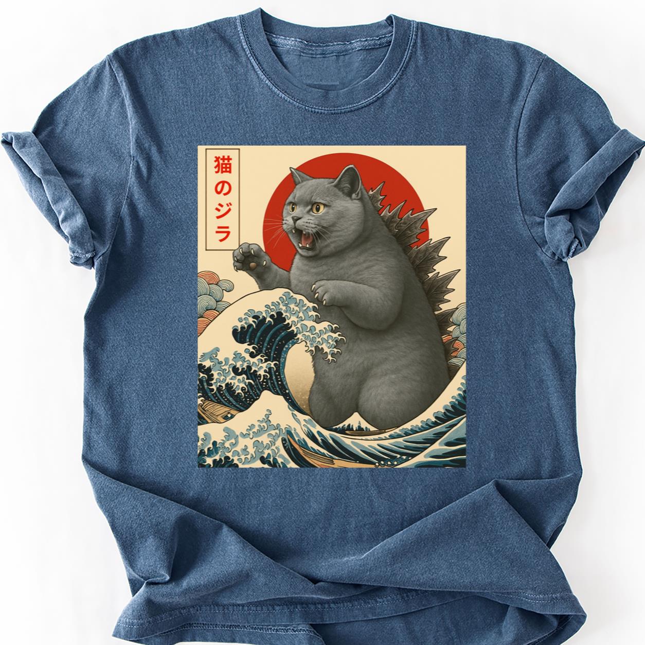 British Shorthair Catzilla Wave Tee