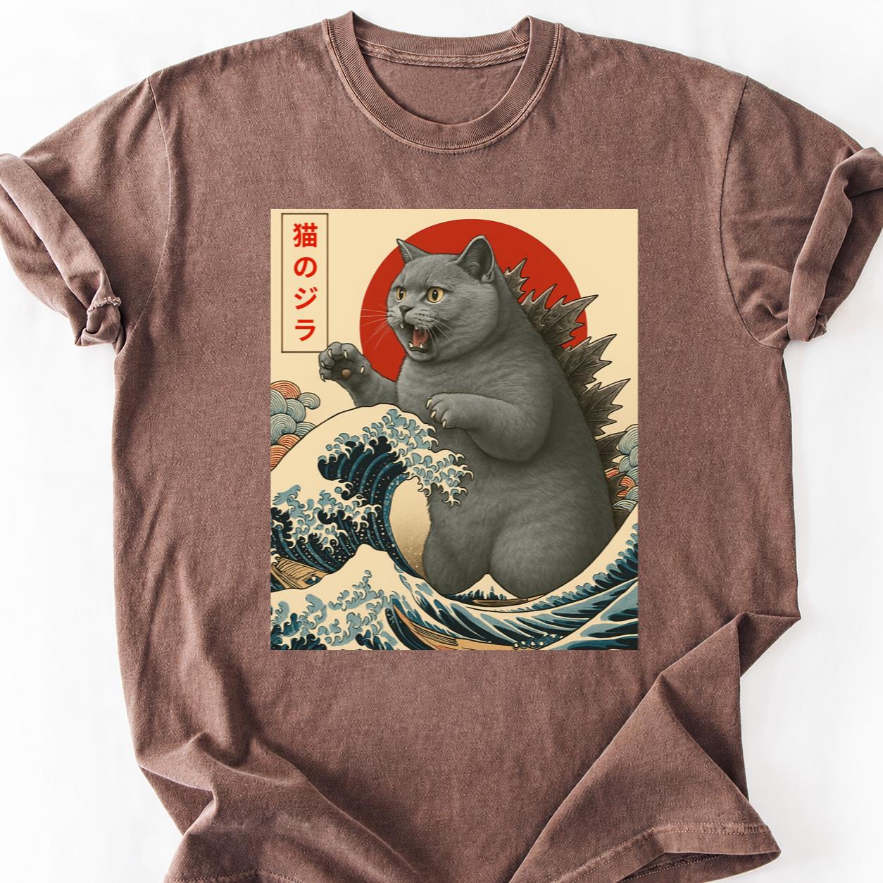 British Shorthair Catzilla Wave Tee