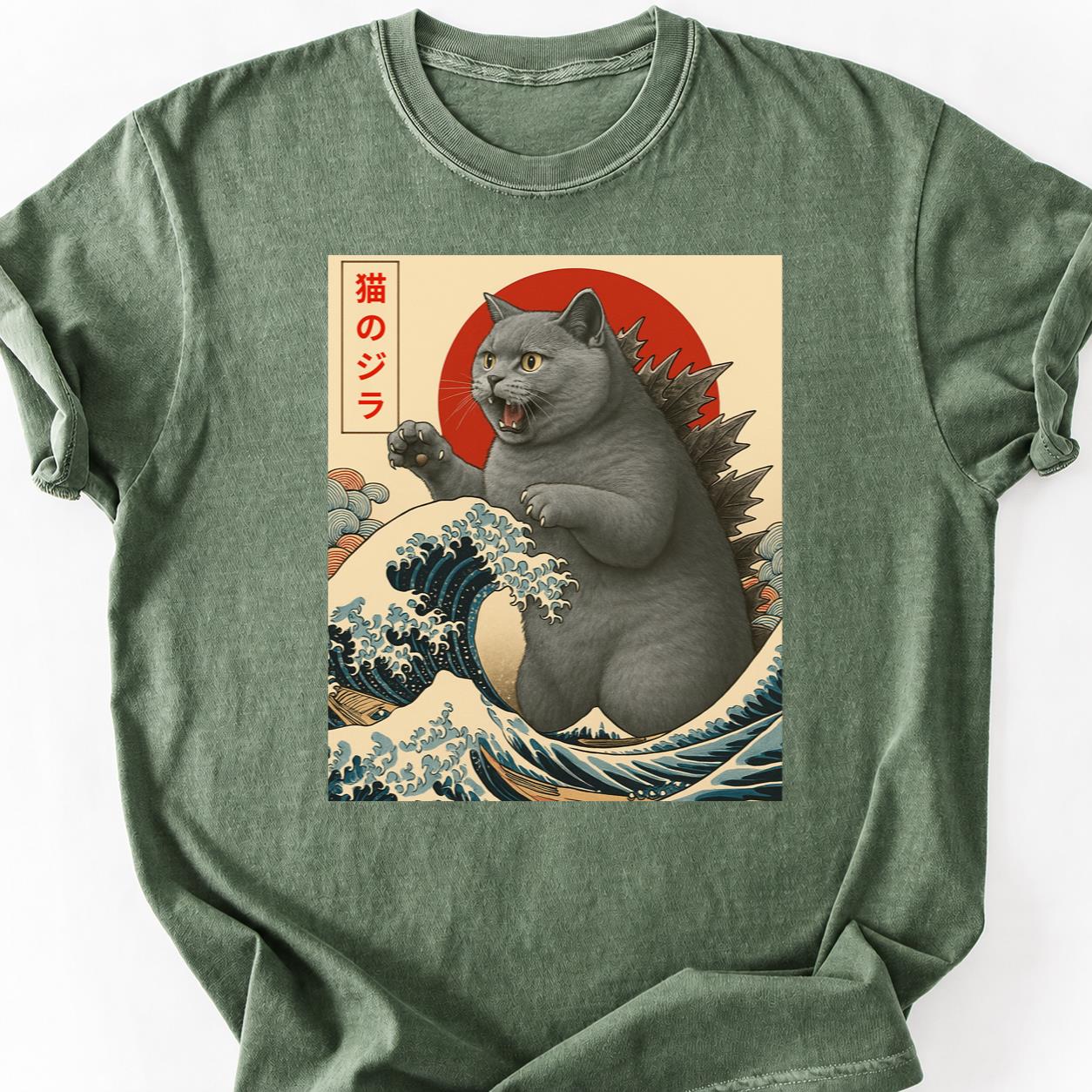 British Shorthair Catzilla Wave Tee