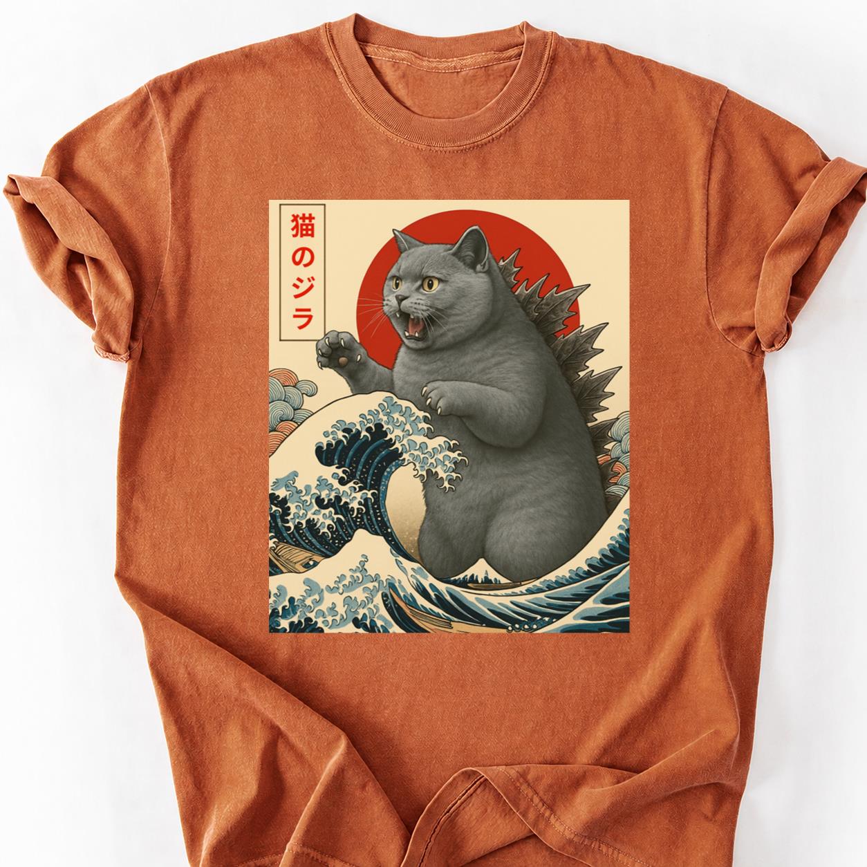 British Shorthair Catzilla Wave Tee