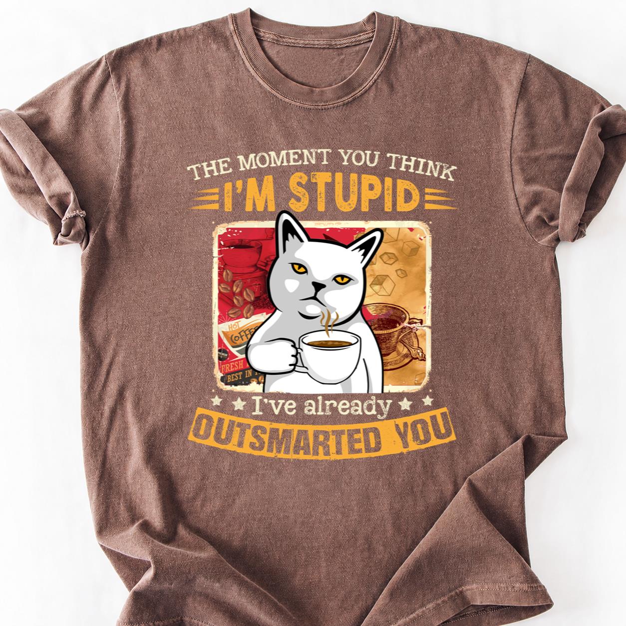 Cat Already Knew Moment You Think Tee