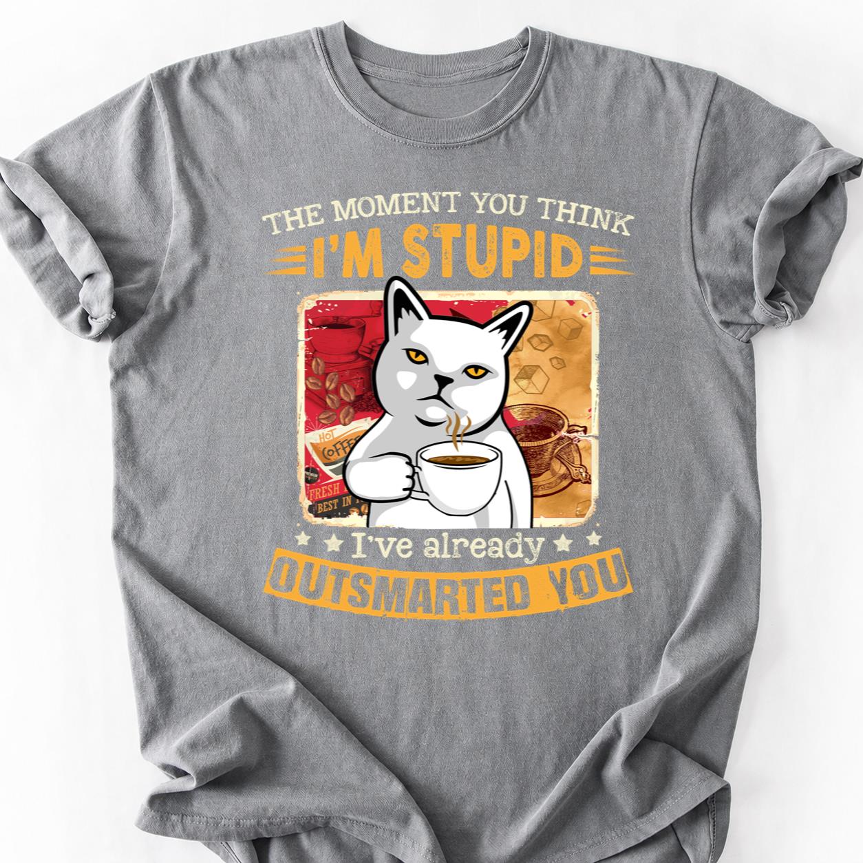 Cat Already Knew Moment You Think Tee