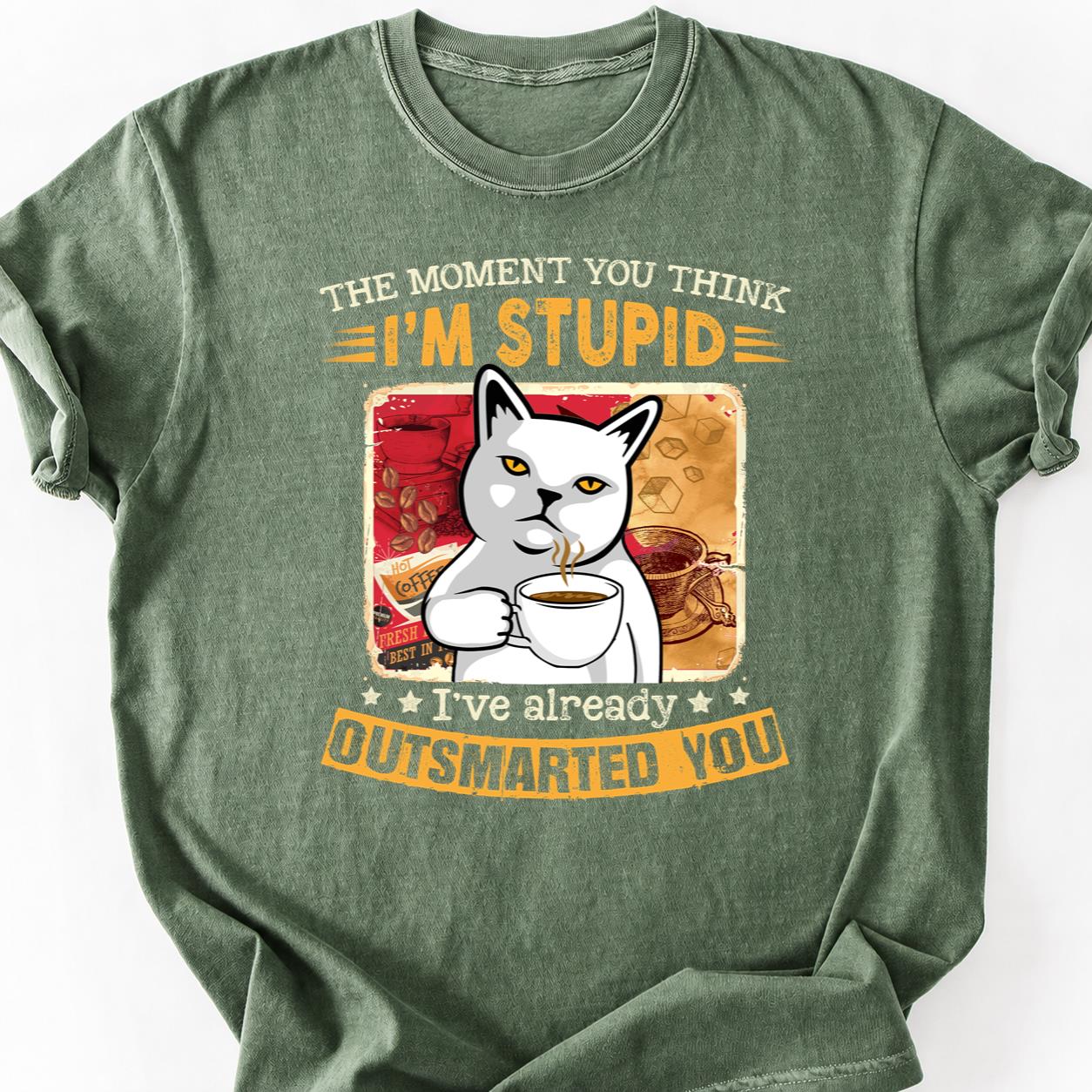 Cat Already Knew Moment You Think Tee