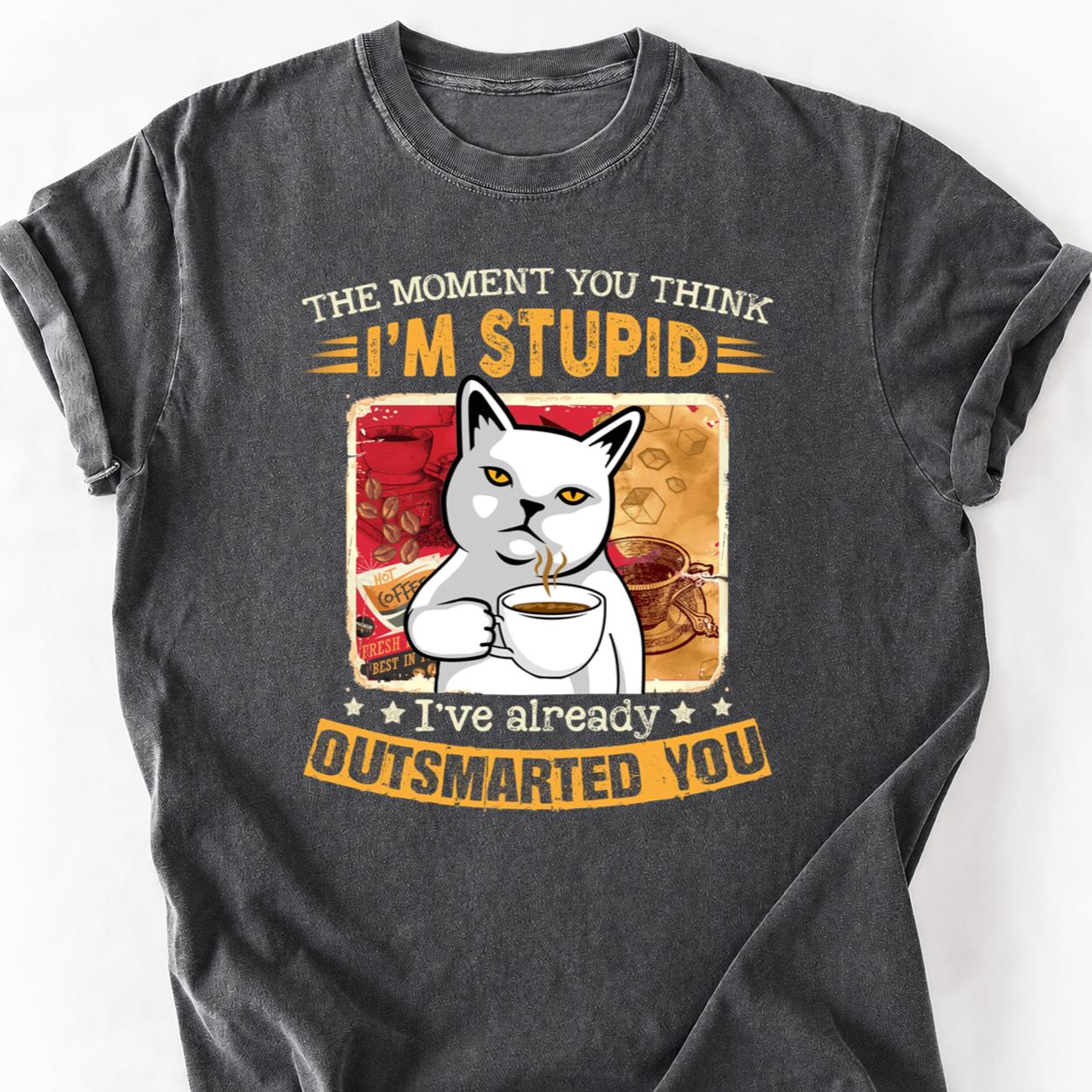 Cat Already Knew Moment You Think Tee