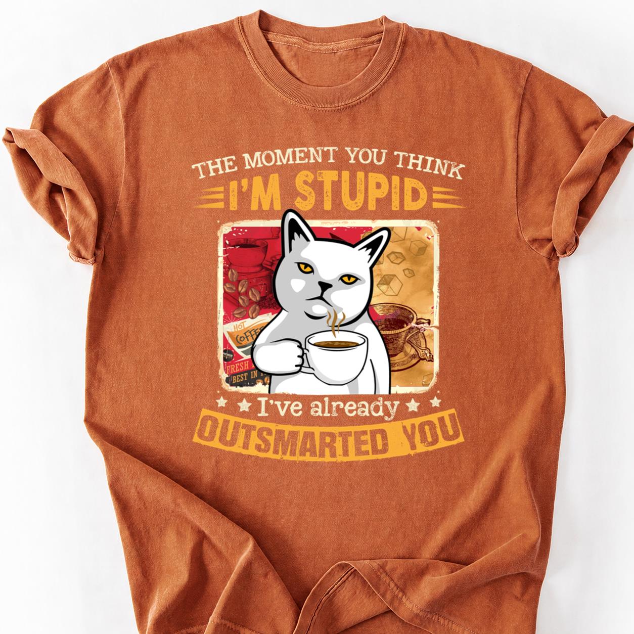 Cat Already Knew Moment You Think Tee