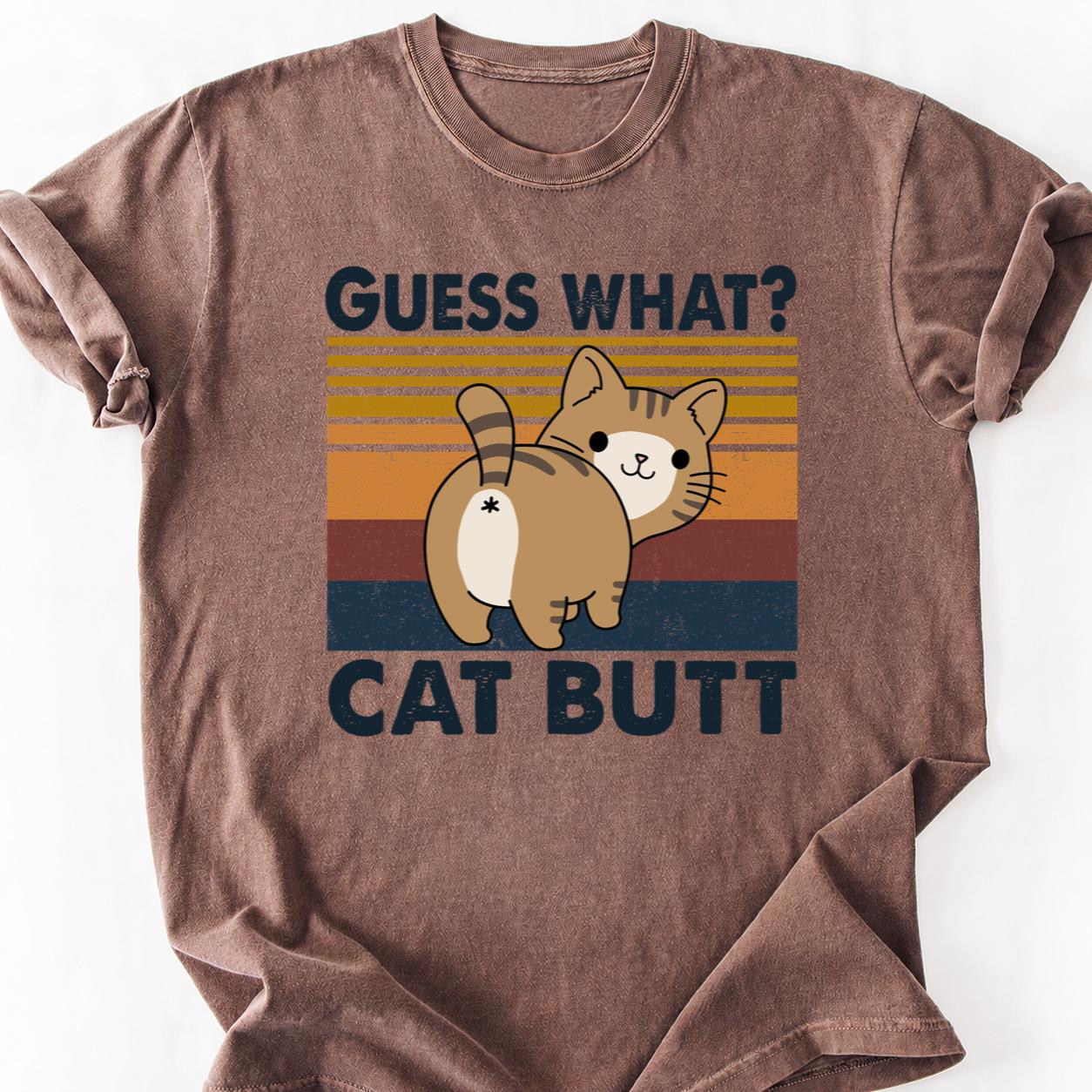 Cat Butt Cute Retro Tee
