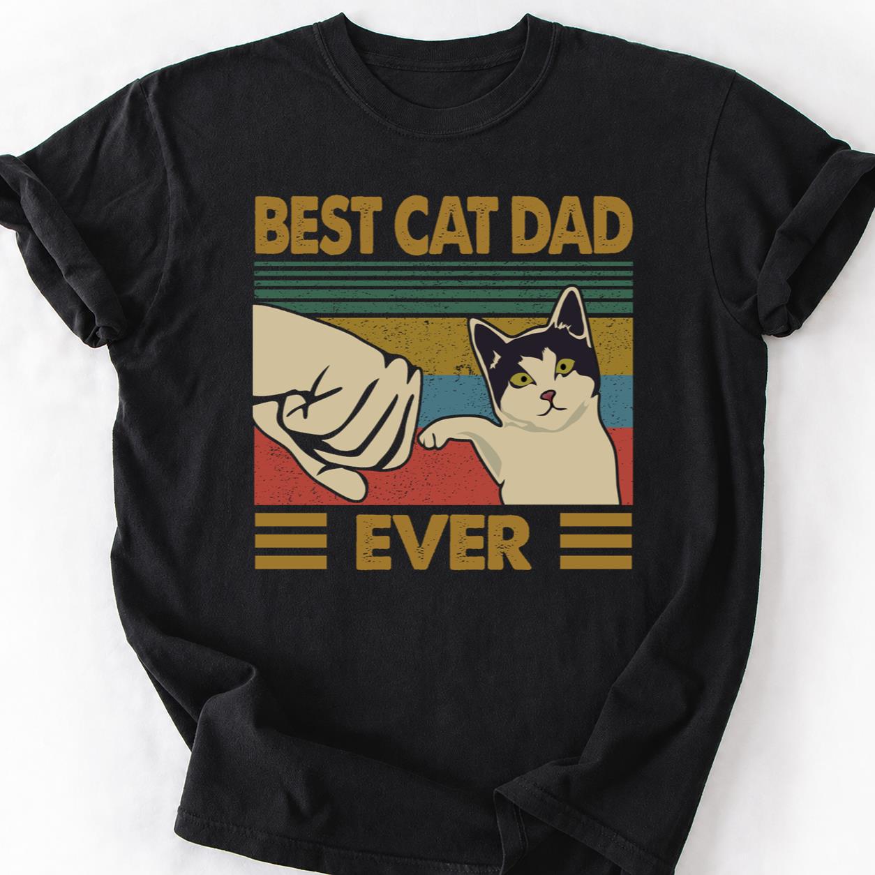 Cat Dad Dictionary Fist Bump Tee