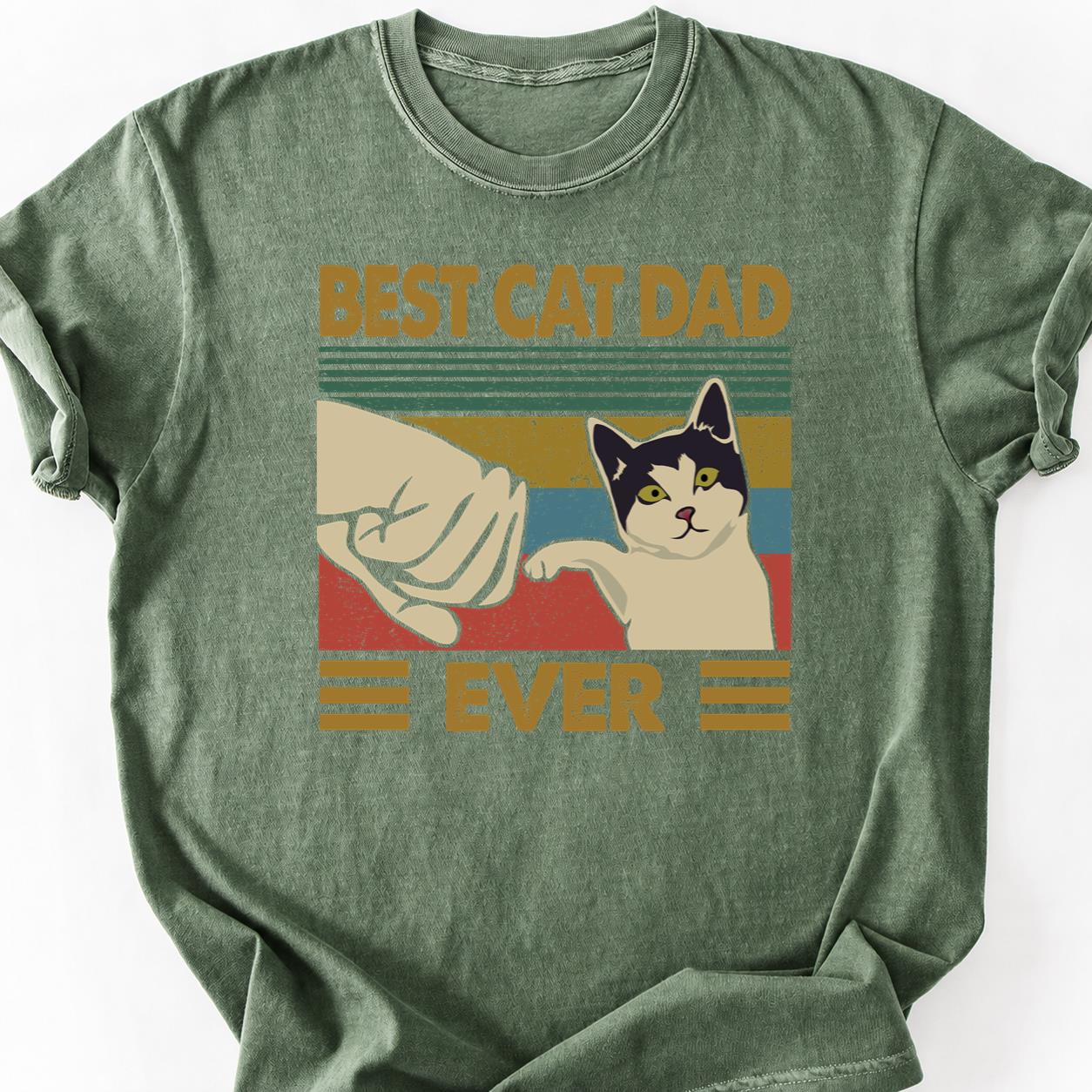 Cat Dad Dictionary Fist Bump Tee
