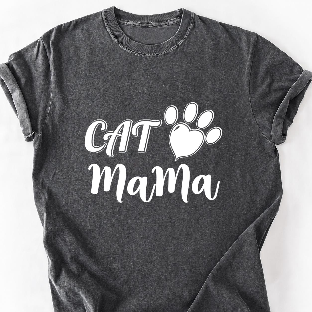 Cat Mama Script Tee