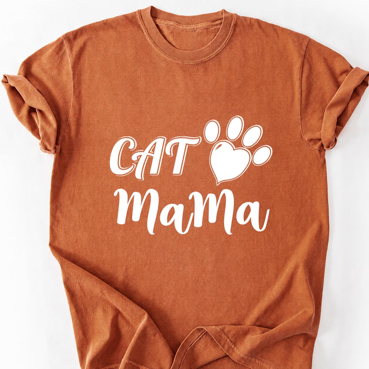 Cat Mama Script Tee