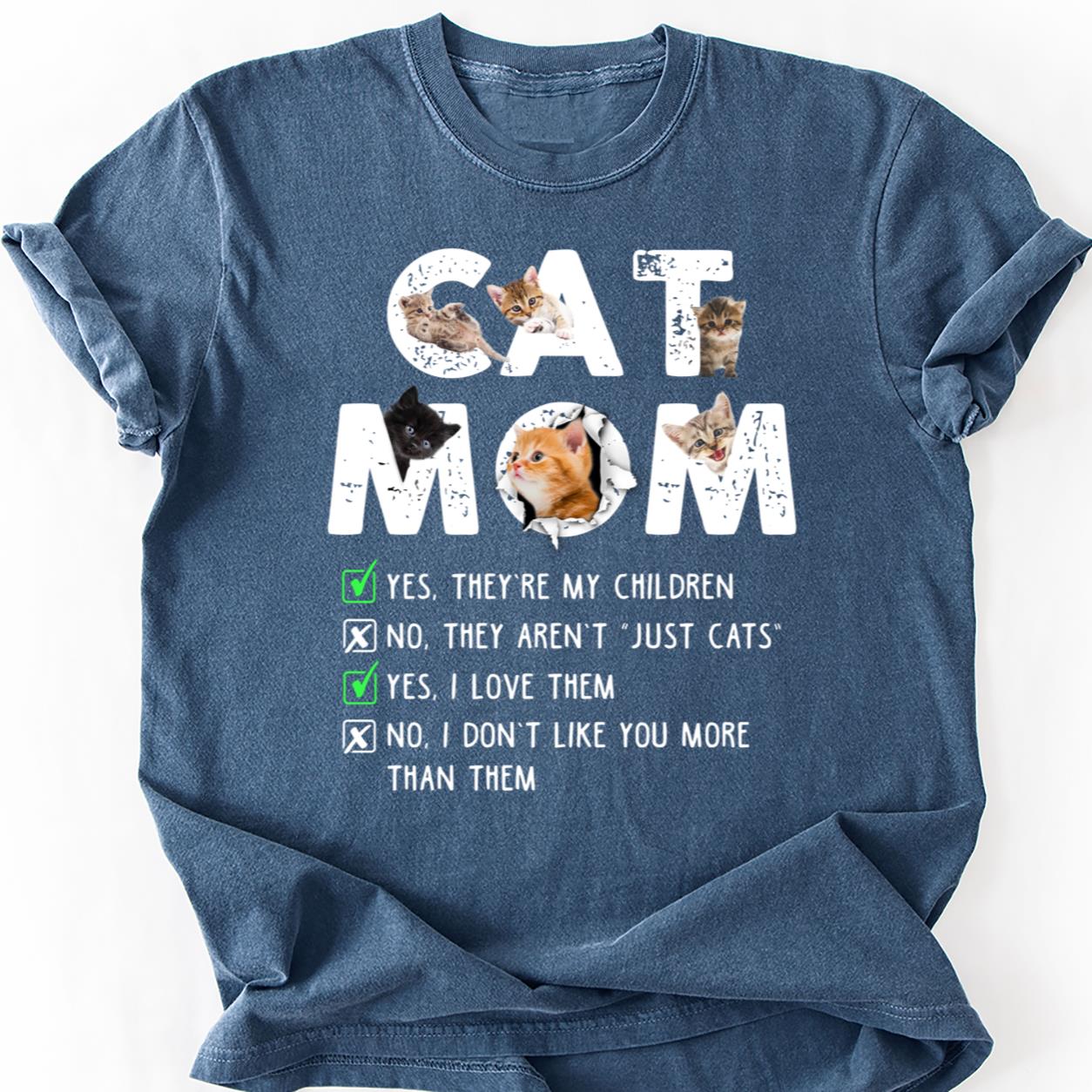 Cat Mom Yes They Are My Children Tee