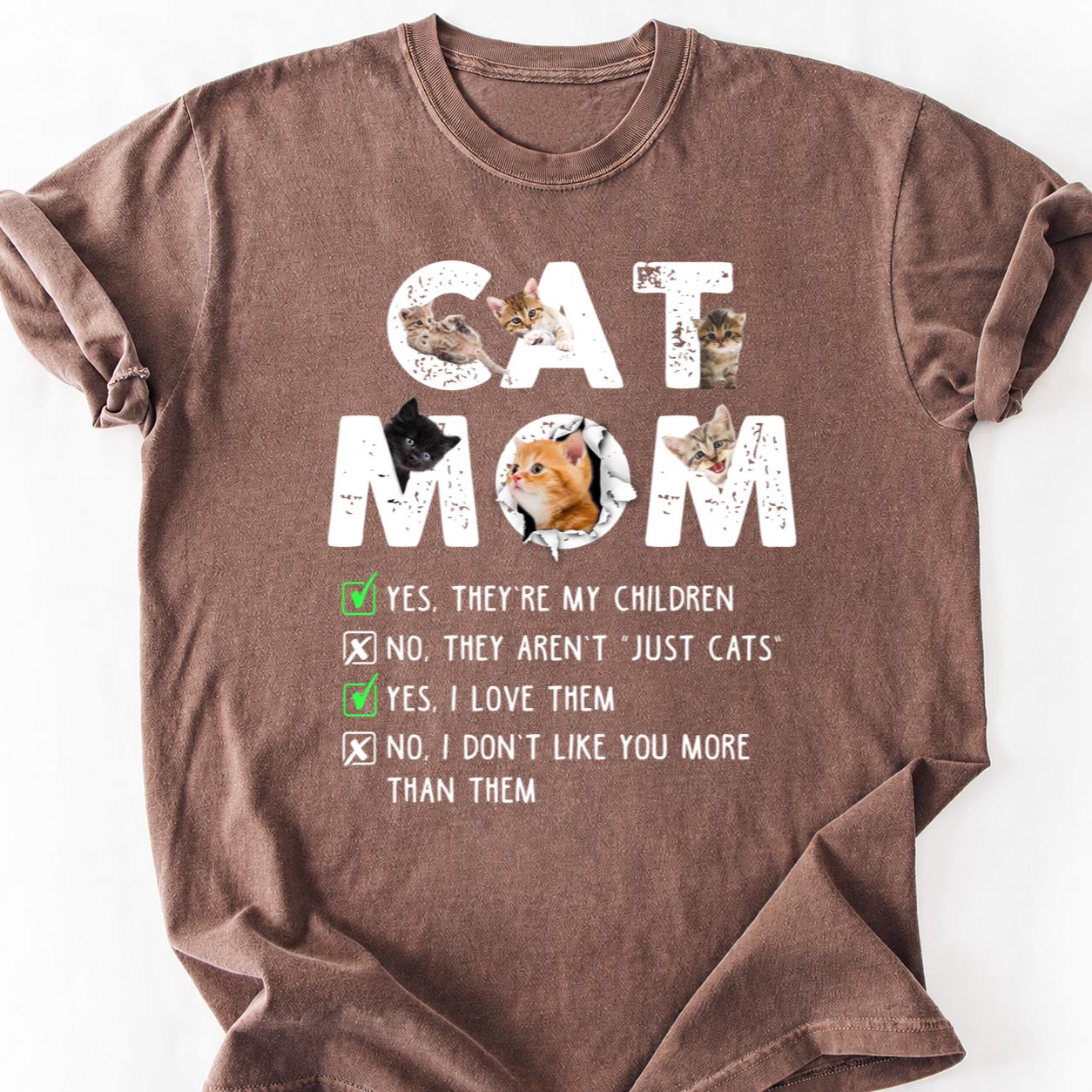 Cat Mom Yes They Are My Children Tee