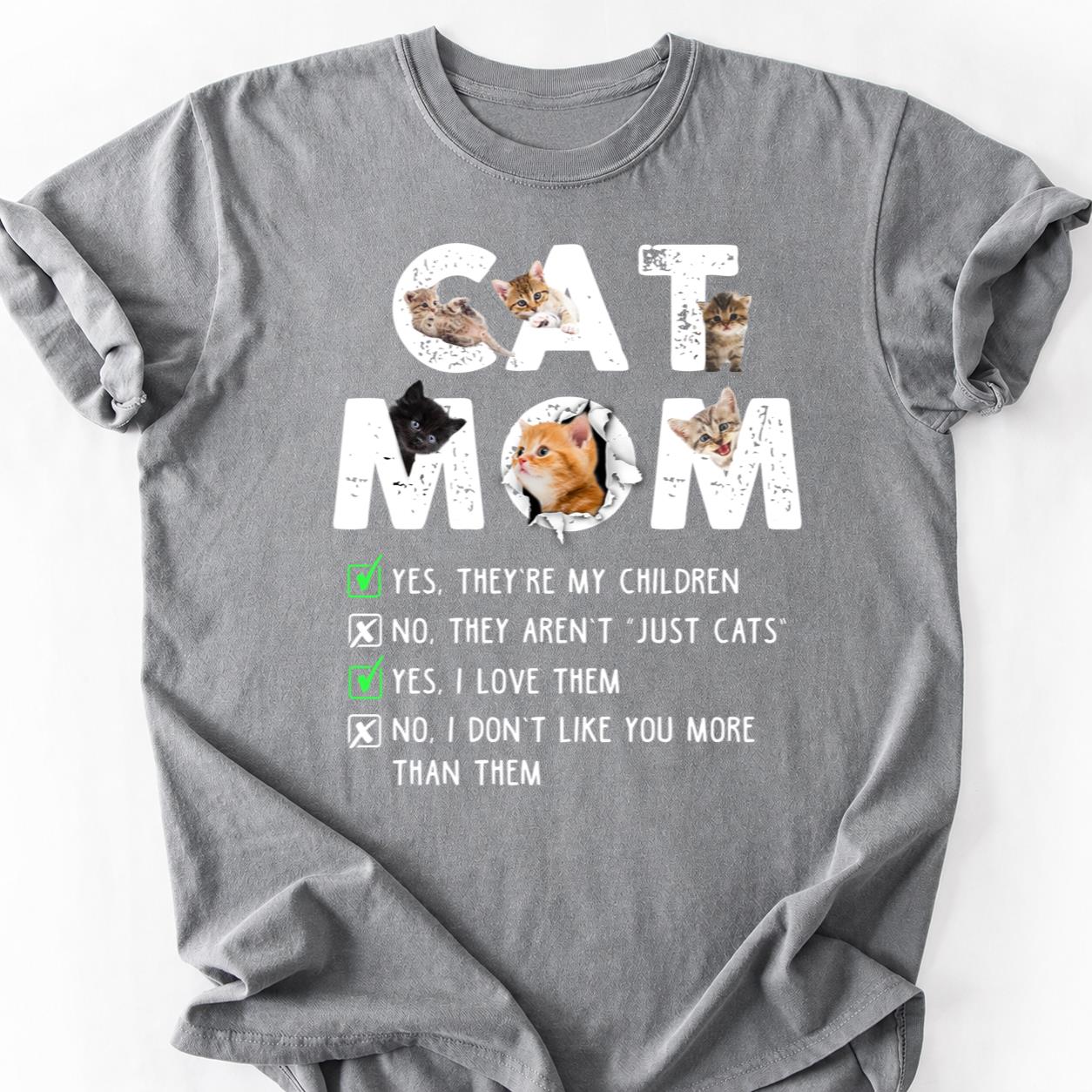 Cat Mom Yes They Are My Children Tee