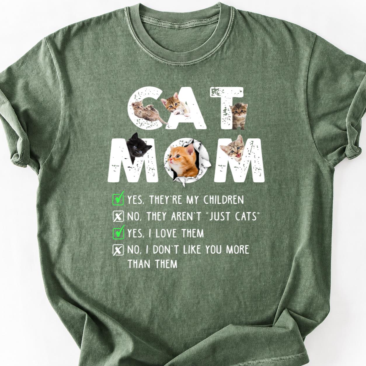 Cat Mom Yes They Are My Children Tee