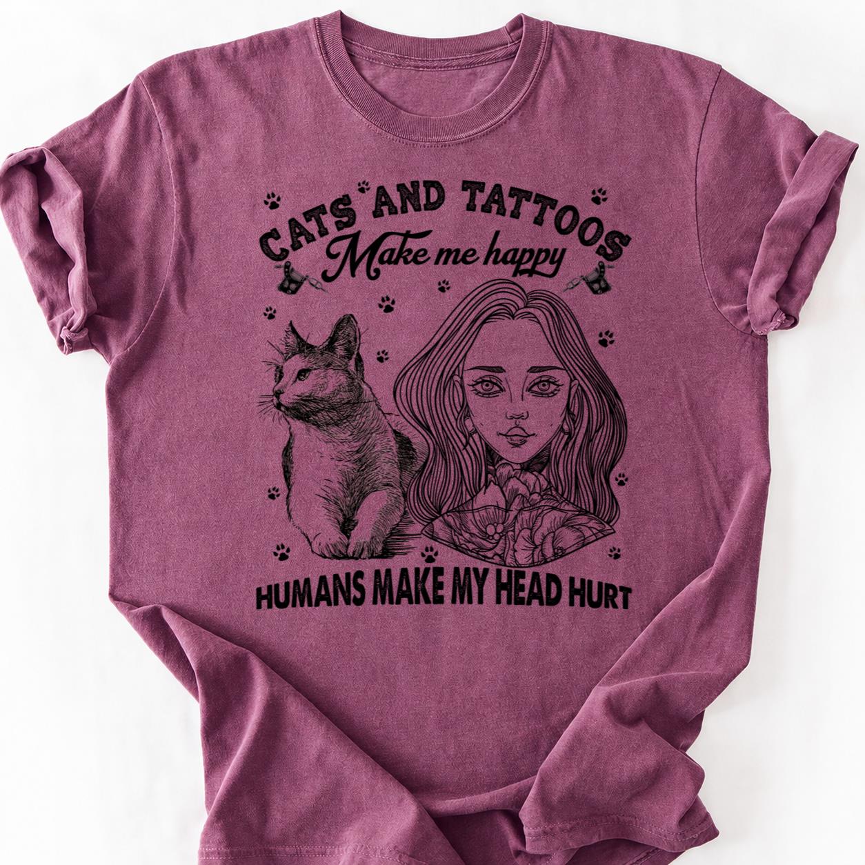 Cat People Are Tattooed Different Tee