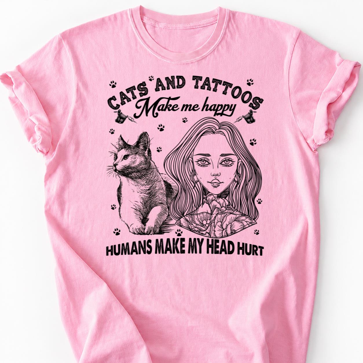 Cat People Are Tattooed Different Tee