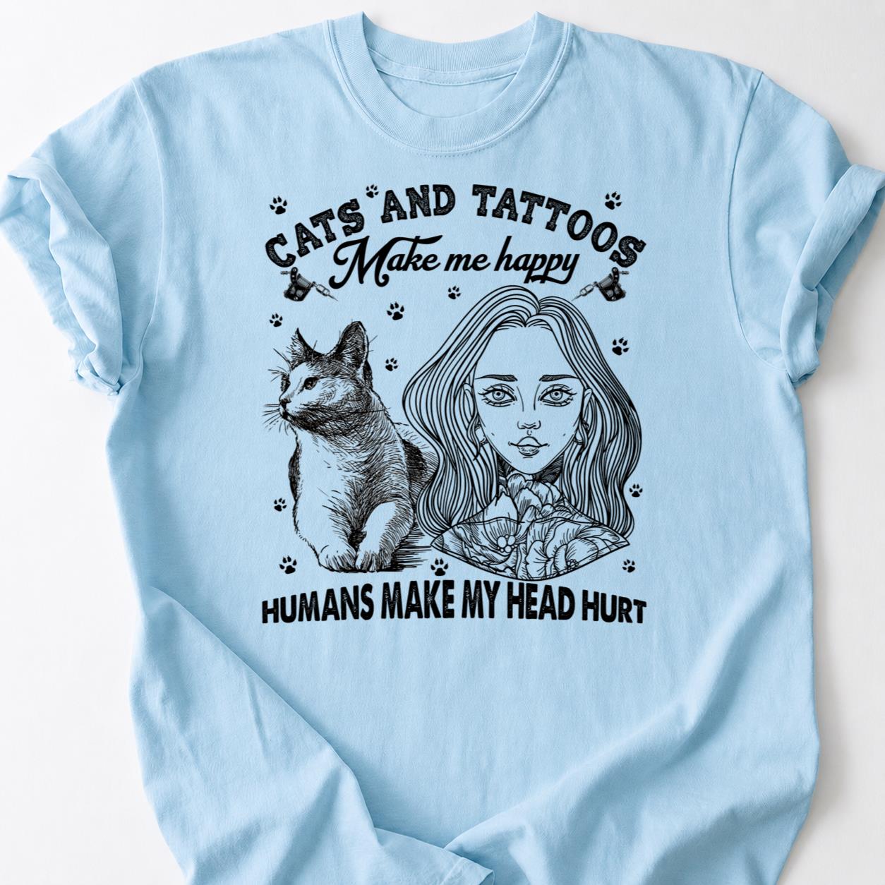 Cat People Are Tattooed Different Tee