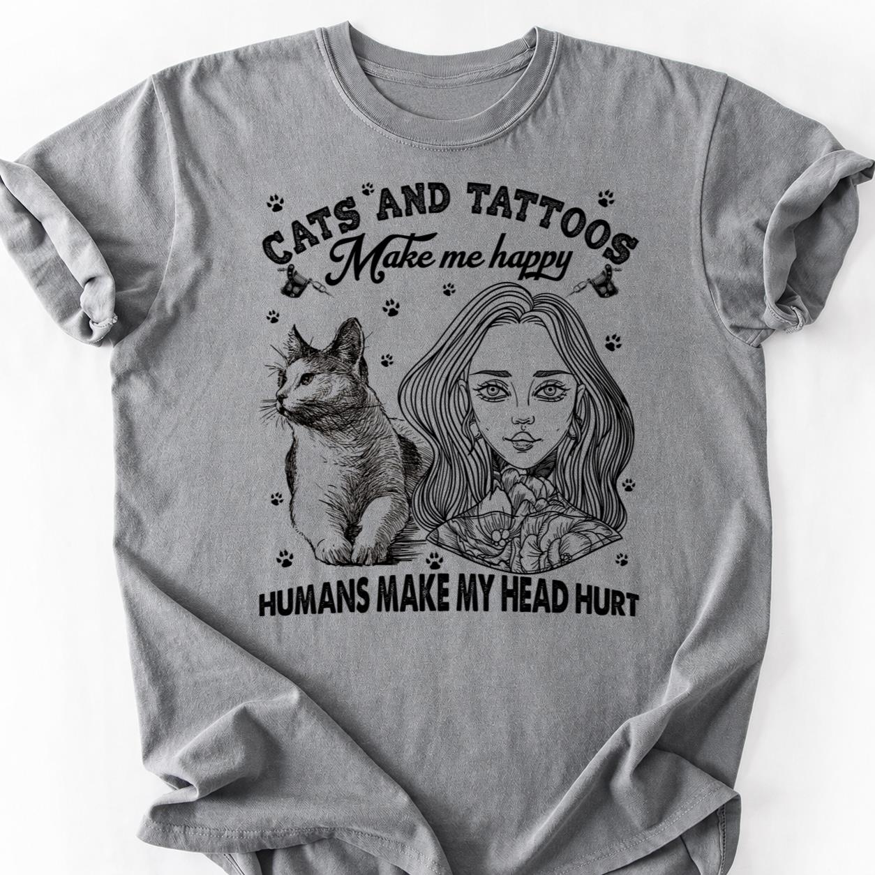 Cat People Are Tattooed Different Tee