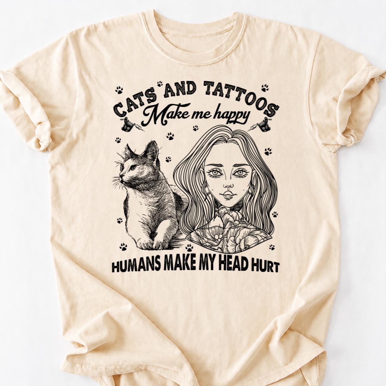 Cat People Are Tattooed Different Tee