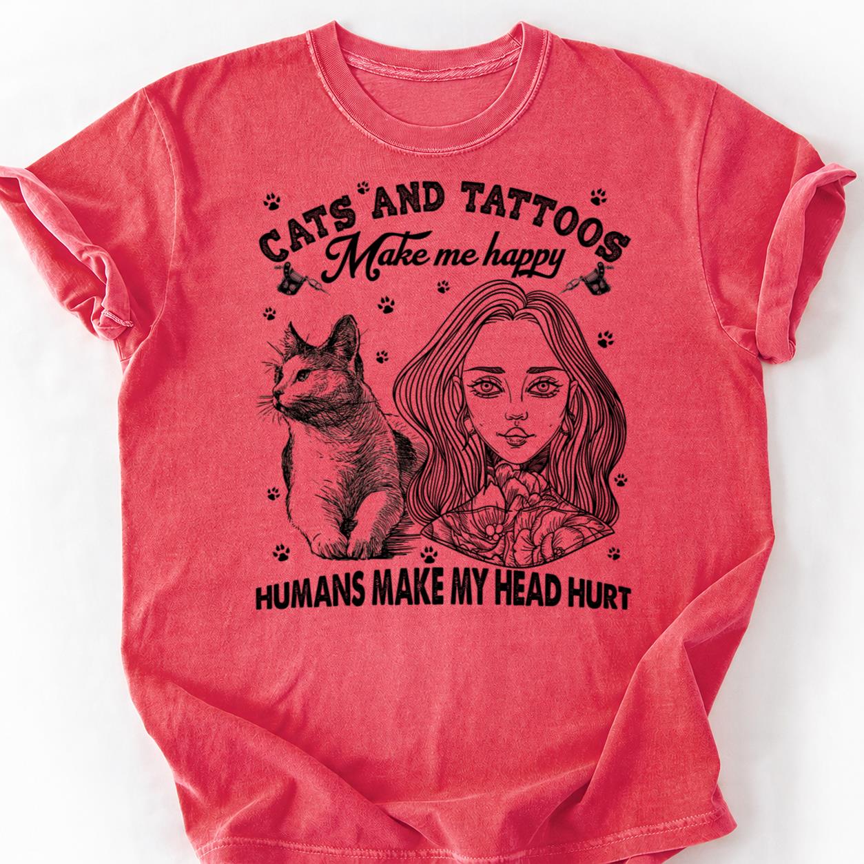 Cat People Are Tattooed Different Tee