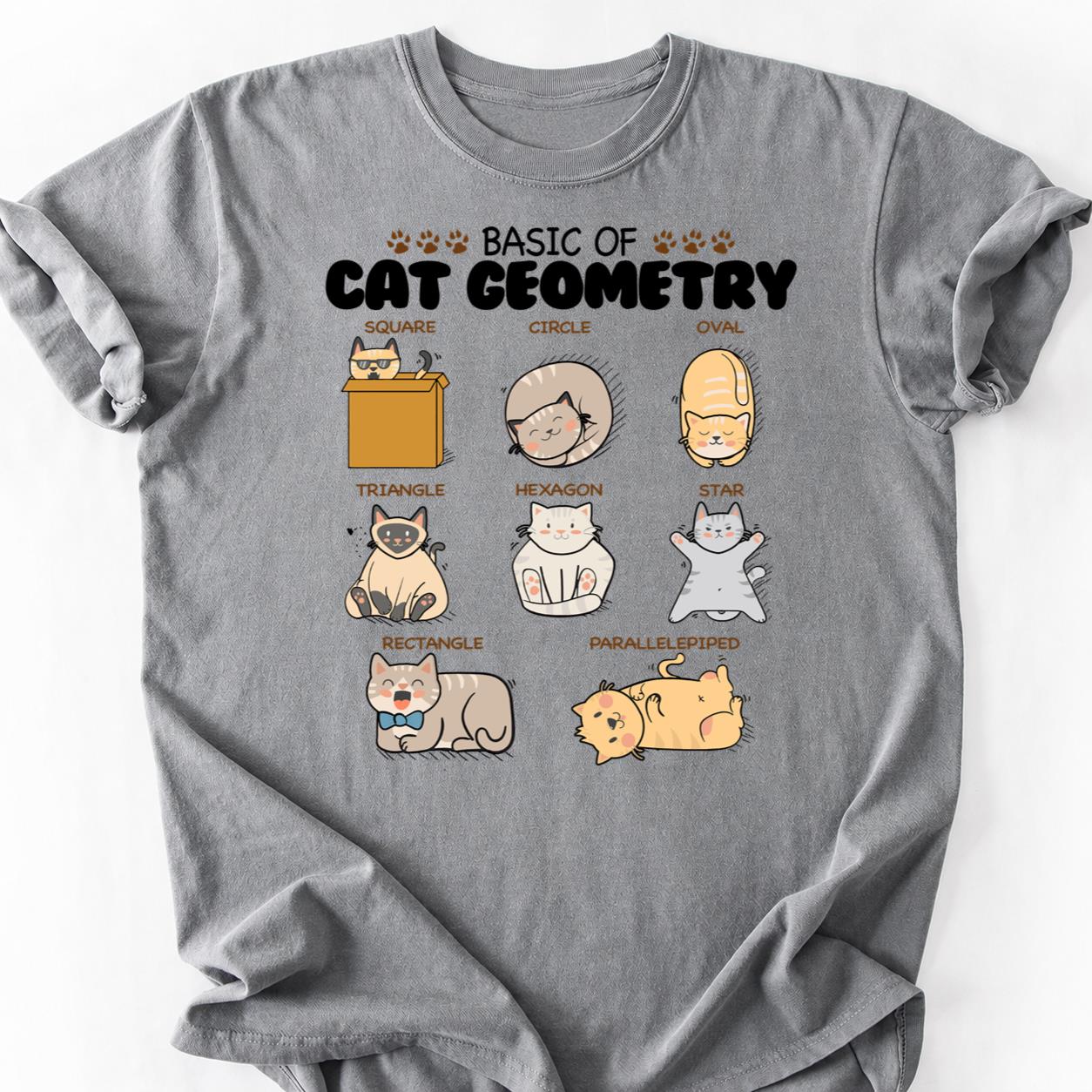 Cats Are Just Liquid Geometry Tee