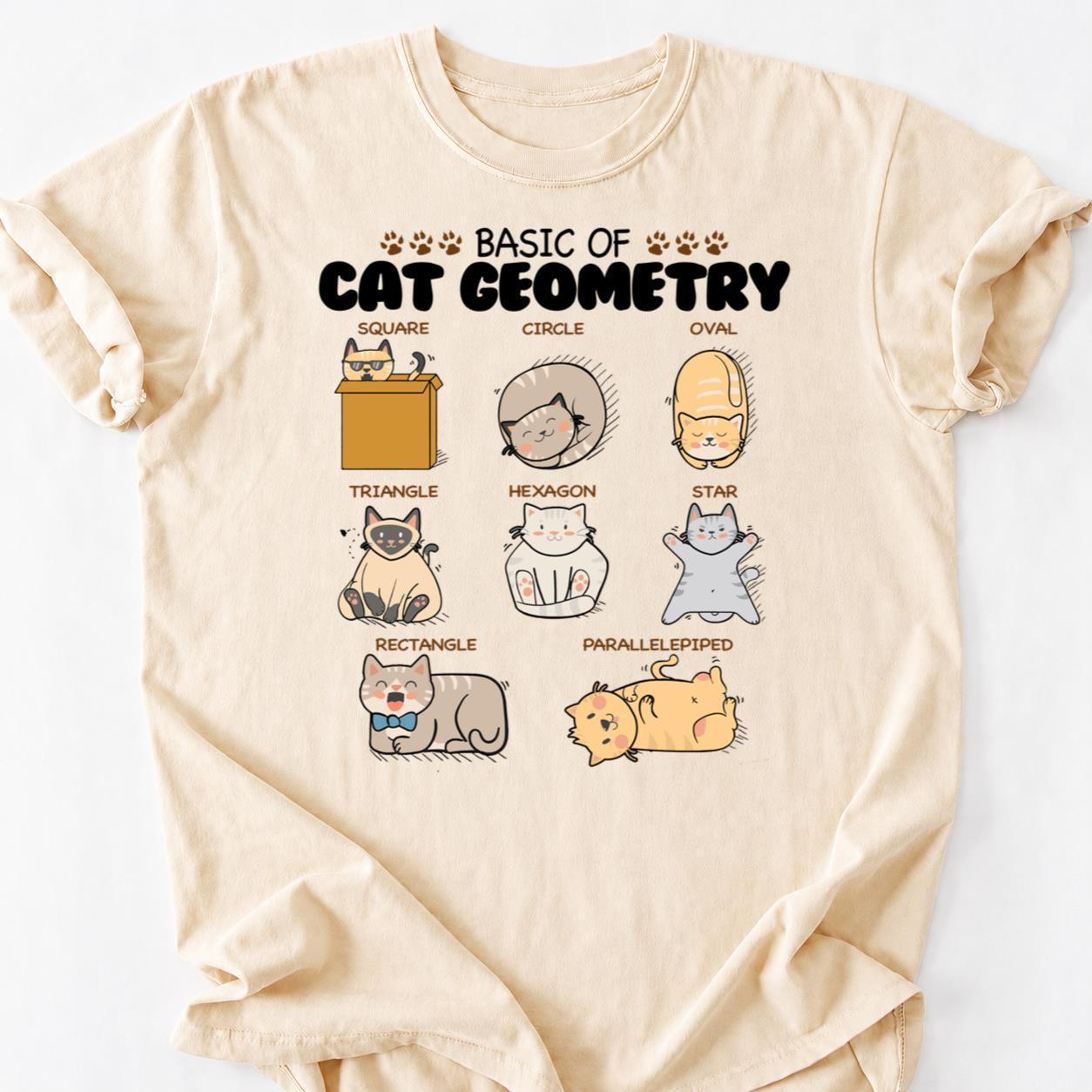 Cats Are Just Liquid Geometry Tee