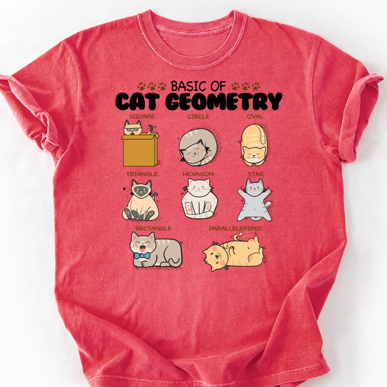 Cats Are Just Liquid Geometry Tee