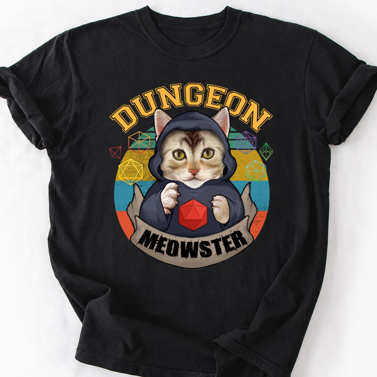 Dungeon Meowster DnD Cat Tee