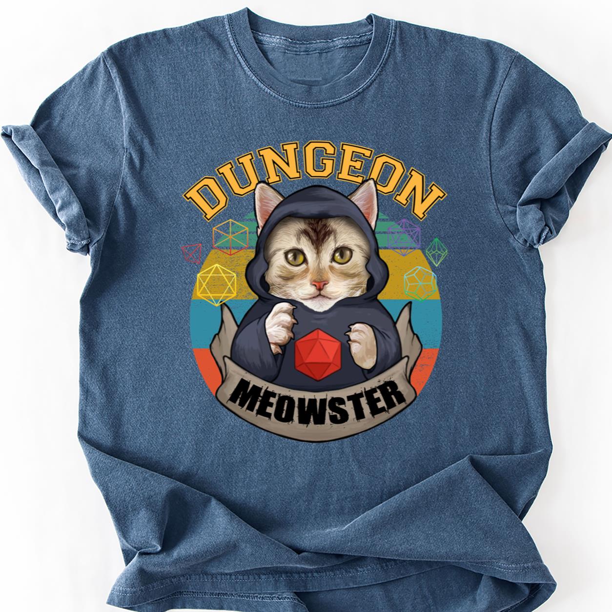 Dungeon Meowster DnD Cat Tee