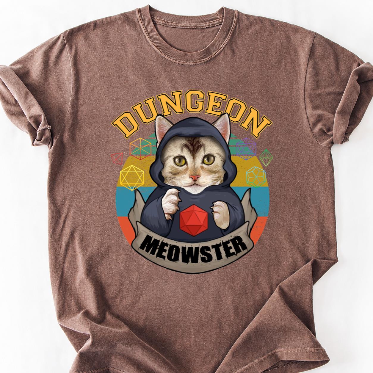 Dungeon Meowster DnD Cat Tee