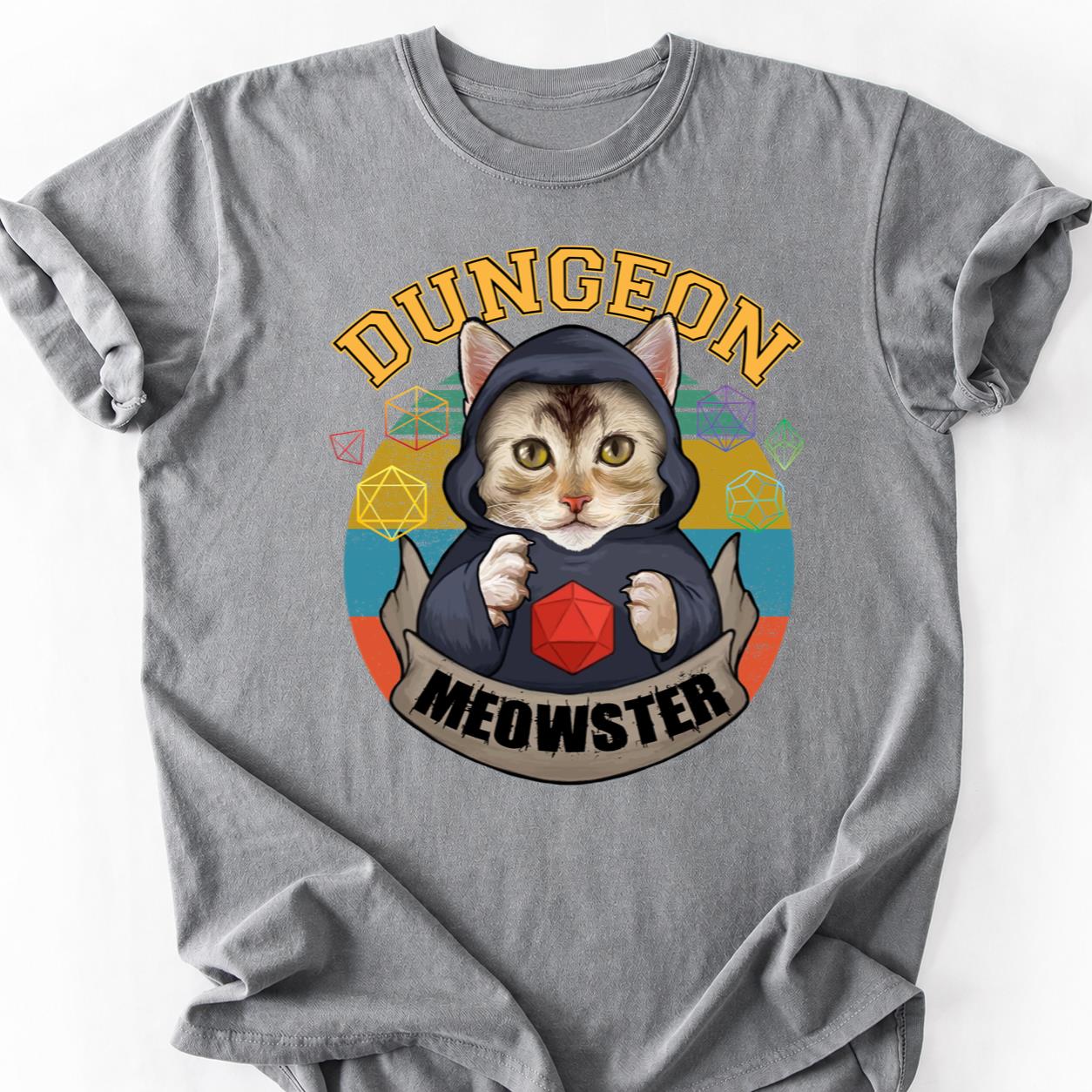 Dungeon Meowster DnD Cat Tee
