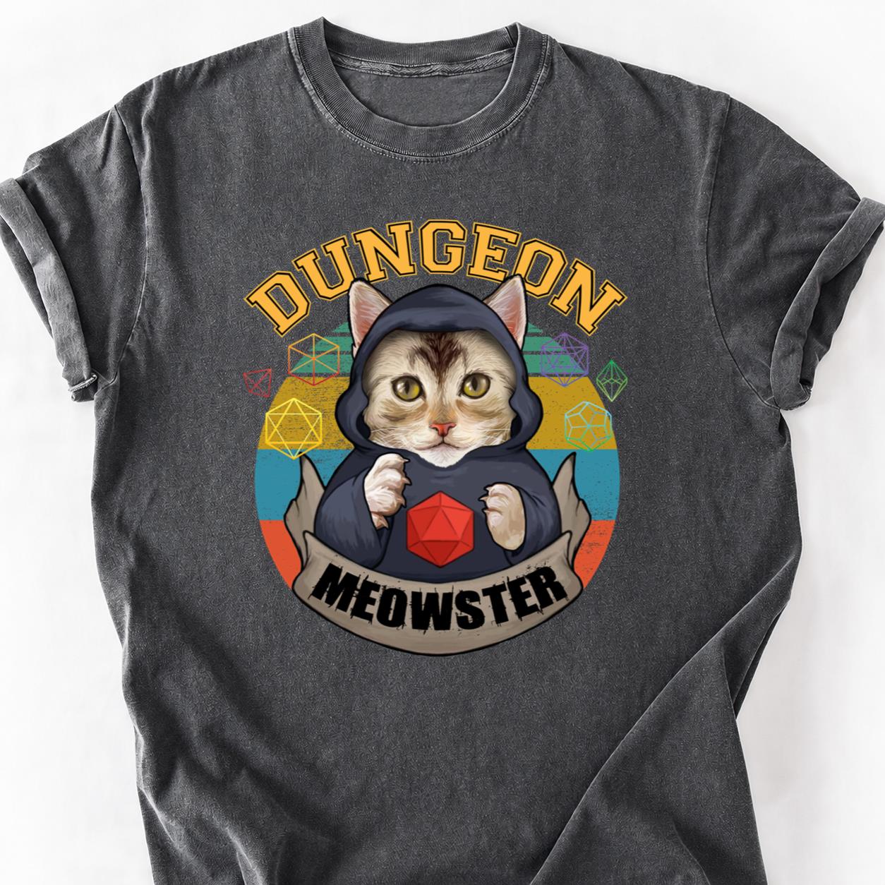 Dungeon Meowster DnD Cat Tee