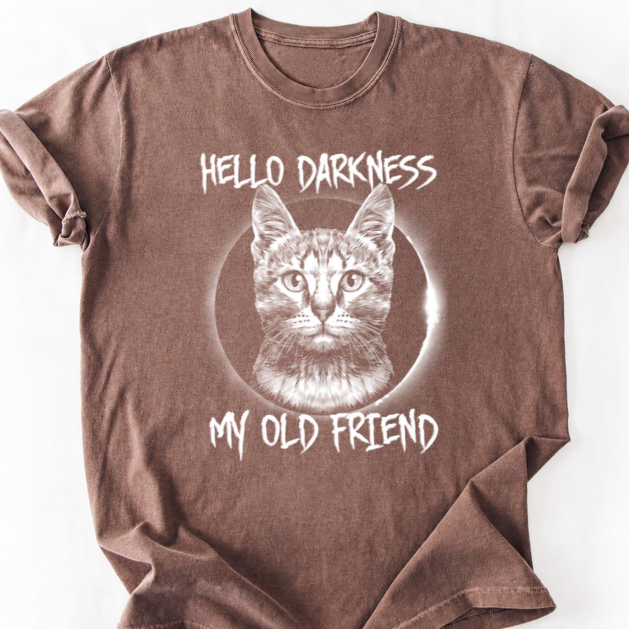 Hello Darkness My Old Friend Cat Tee