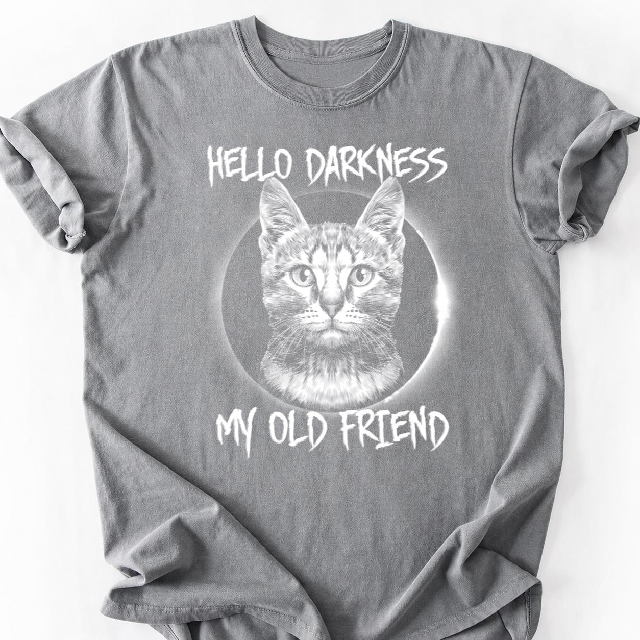 Hello Darkness My Old Friend Cat Tee